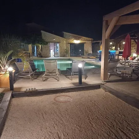 Maison En Pierre, Piscine, Villa